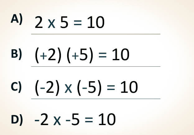 Multiplicación de números con signo