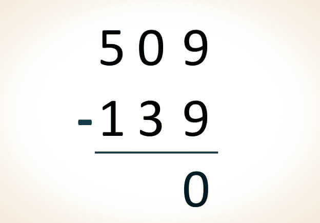 resta de numeros naturales